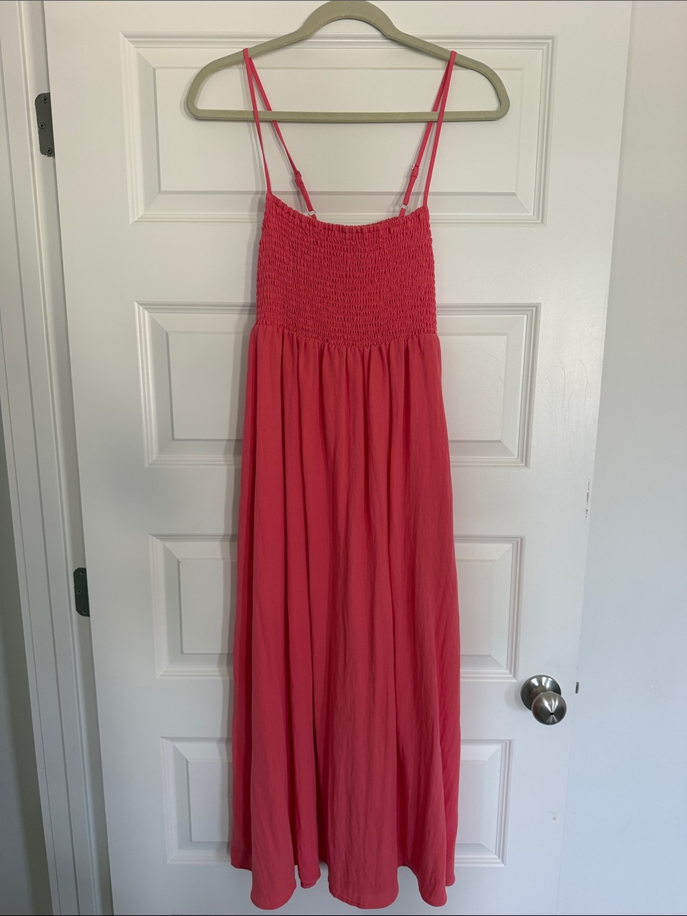 Z supply linen smocked dress